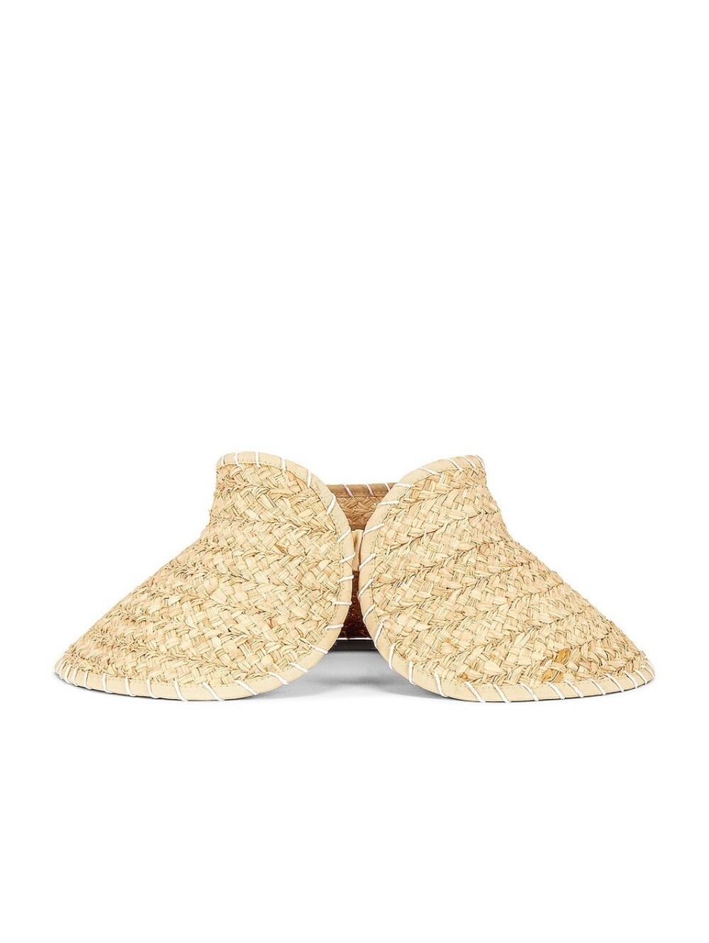 L*SPACE Del Mar Straw Visor In Natural OS. - Picture 3 of 3
